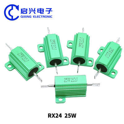 Kwaliteit High Power Wirewound Resistor 50w Groen Metalen Aluminium Hoes Resistor fabriek