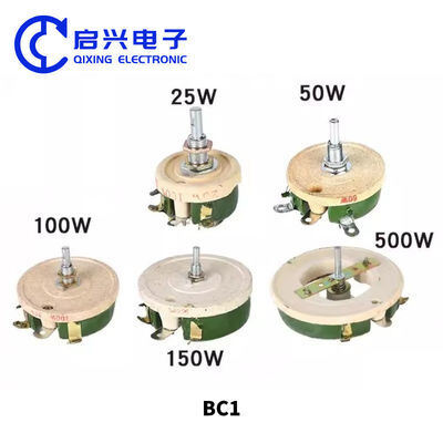 Kwaliteit High Power Ceramic Variable Wirewound Resistor Verstelbare Rheostat 1k Ohm fabriek