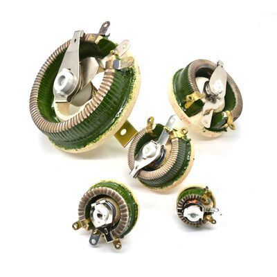Kwaliteit BC1 Variabele Vermogensweerstand Rheostaat Ronde Schijf Draadgewonden Verstelbare Weerstand 25W 50W 100W fabriek