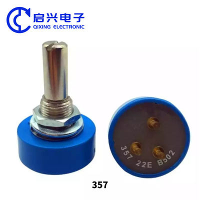 360 graden stapsloze roterende potentiometer geleidende kunststof potentiometer 357 22E B202