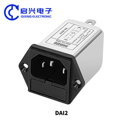 DAI2 10A Eenfasig EMI-AC-filter met IEC-connector