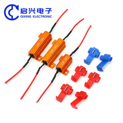 Goud Aluminium Shell Draadwond Resistor 50W 5% Draai Signaal Resistor
