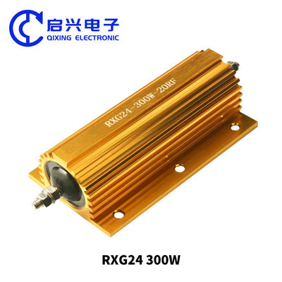 RX24 High Power Wirewound Resistor RXG24 300w 20 Ohm Gold Aluminium Case Warm Dissipation Resistor