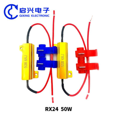 Gold Aluminium Shell Wirewound Resistor voor auto LED lampen met stabiele prestaties