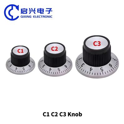 6 mm potentiometerknop C1/C2/C3 Bakeliet gitaarknoppen