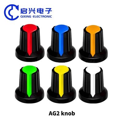AG2 Plastic potentiometer knop 15X17MM WH148 Knop Diameter 6mm Cap