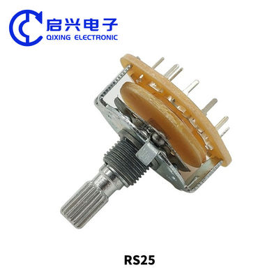 RS25 Industriële potentiometer Roterende schakelaars 2 pool 4 positie