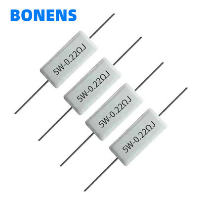 SQP High Power Ceramic Cement Resistor 0.22 Ohm 5 Watt Resistor 0.2R 0.22R 0.24R 0.25R 0.27R 0.3R