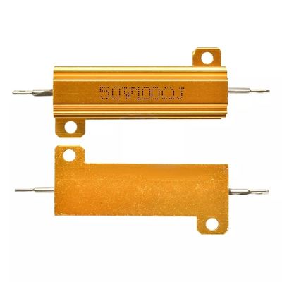 RX24 50w 100RJ Gold Aluminium Housed Wirewound resistor Hoog vermogen