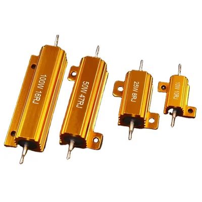 RX24 Gold Aluminium Housed wirewund 10W 25W 50W 100W 200W Tolerantie 5% Resistorweerstand 100 ohm