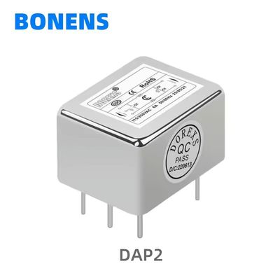 DAP2 1A 3A 6A 10A PCB montage enkelfasig EMI EMC stroomfilter emi filters pcb montage geluidsfilter voor versterker