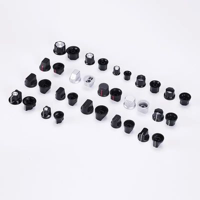 Verkoop aluminium volume control audio knop 6mm d as knop maat mixer fader knoppen metaal