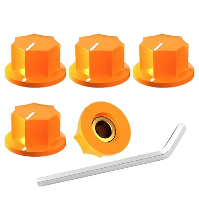 MXR Style Fluted Knob Guitar Pedal Knob Knurled Shaft 6.35MM Shaft Hole Diameter Potentiometer O.D.20MM Elektronische toegang