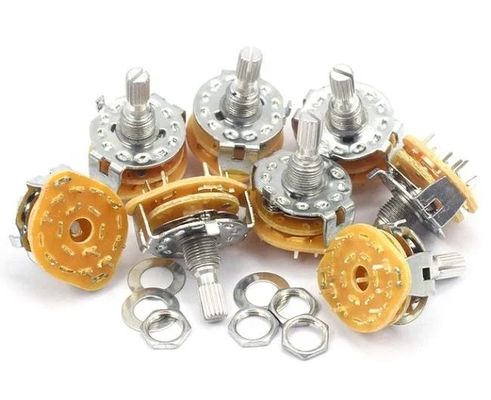 4 pool 5 positie Rotary Switch RS25-1-12 As 500V 50-60Hz 1 minuut Rotary Spanning Selector Switch