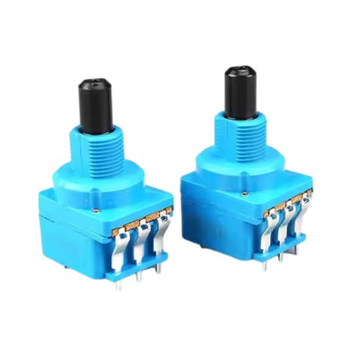 WH116AK-serie Dimmer dual control potentiometer B500K 5-pin met roterende schakelaar halve as handvatlengte 16MM
