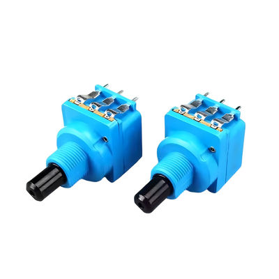 WH116AK-serie Dimmer dual control potentiometer B500K 5-pin met roterende schakelaar halve as handvatlengte 16MM