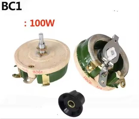 Verstelbare keramische BC1 Hogevermogensweerstand 100W 1Ω Variabele weerstand