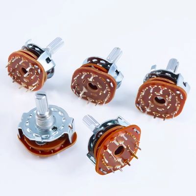 2 stuks RS25 Rotary Selector Switch 1 Pool 11 Positie 500V AC 1 MIN