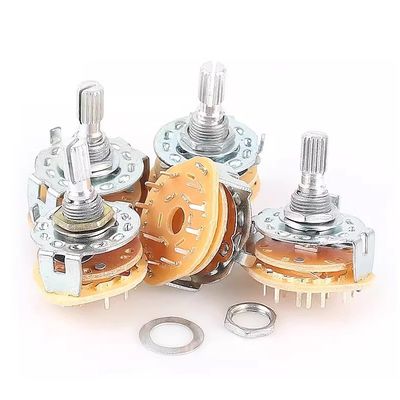 2 stuks RS25 Rotary Selector Switch 1 Pool 11 Positie 500V AC 1 MIN