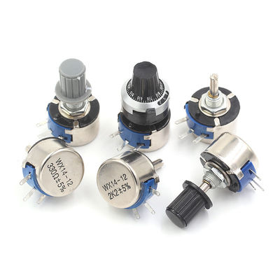 WX14-12 3w enkel spoel wirewound verstelbare potentiometer 1k 2k2 4k7 10k 22k met 4mm knop