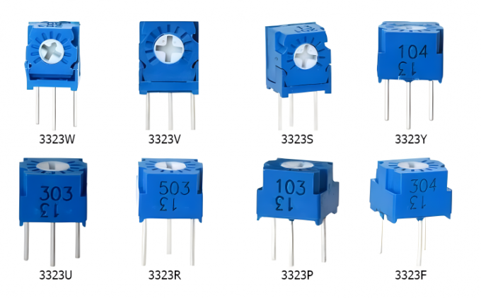3323 Serie Eenvoudig draaiend metaal glas glazuur Trimmer potentiometer 3323s 4