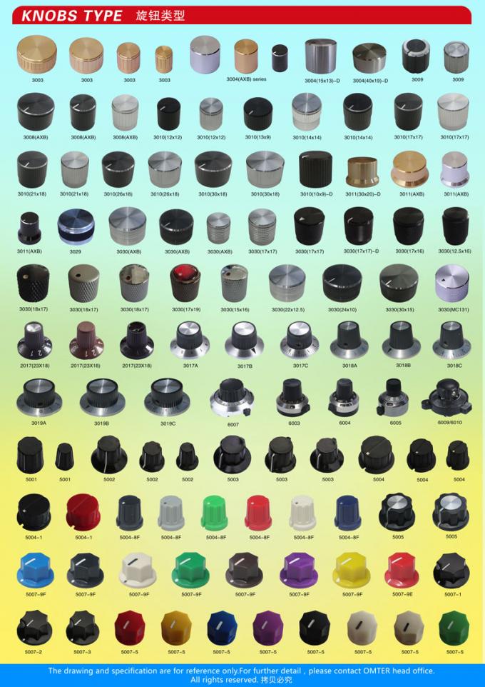 AG1 D Schacht 15X16mm Plastic potentiometer knoppen Verschillende soorten Elektronische accessoires 9