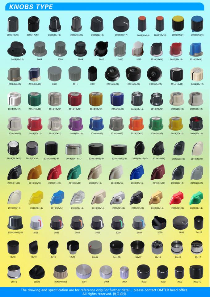 AG1 D Schacht 15X16mm Plastic potentiometer knoppen Verschillende soorten Elektronische accessoires 11