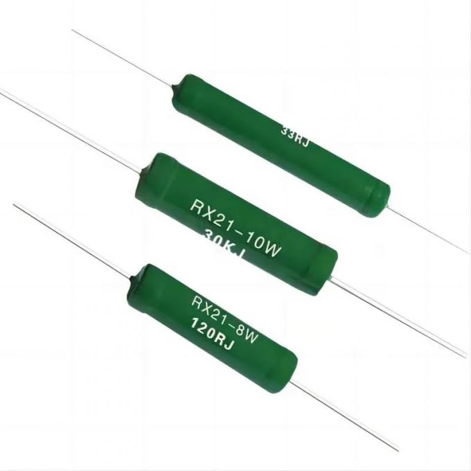 RX21 Groene verf Hoge precisie Vaste kracht cement Wirewound Resistor 0.5W 1W 2W 3W 4W 5W 6W 8W 10W 12W 0