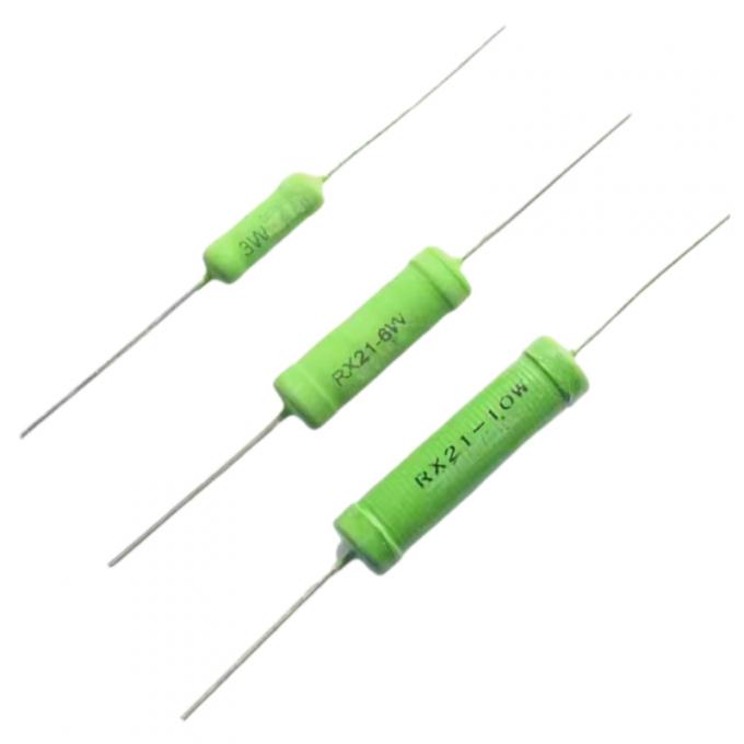 RX21 Groene verf Hoge precisie Vaste kracht cement Wirewound Resistor 0.5W 1W 2W 3W 4W 5W 6W 8W 10W 12W 2
