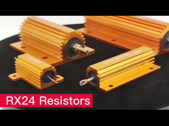 Zwarte aluminium schelp 50W draadwond resistor voor auto LED-lampen