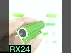RX24 Aluminium hoes Resistor 50w Groene stroom beperkende veroudering belasting Resistor