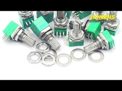 RK097N 15mm Handle 3 5 6 Pin Audio Shaft Gesloten potentiometer Voor Audio Versterker Aanpassing