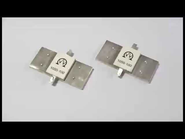 Hoogvermogend RF-flensresistor 1200W met keramische samenstelling en een breed werktemperatuurbereik van -55°C tot +165°C
